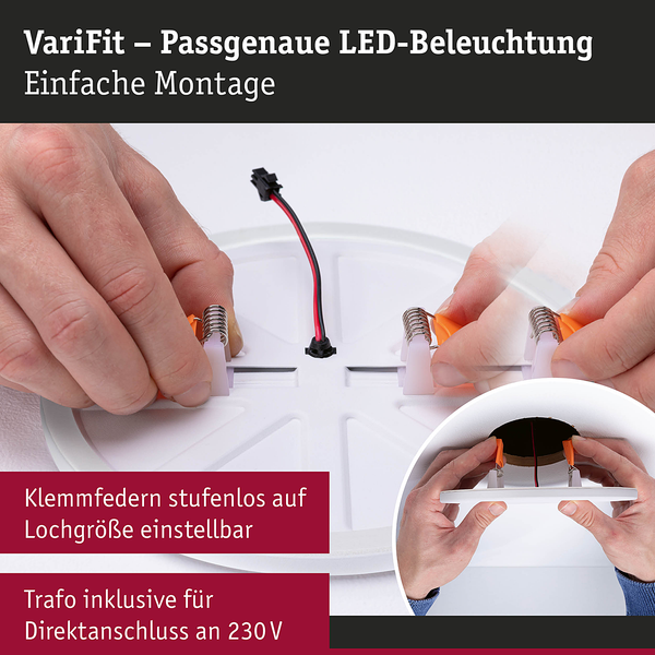 Deckenleuchte Areo 3-Step-Dim - Kunststoff - Weiß - 1-flammig - 18 x 2.6 cm - Warmweiß