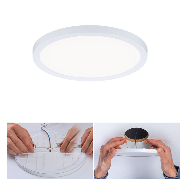 Deckenleuchte Areo 3-Step-Dim Rund - Kunststoff - 1-flammig - Weiß - Durchmesser: 18 cm - Universalweiß