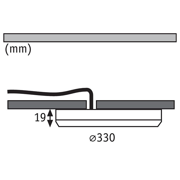 Deckenleuchte 2in1 Cover-It - Kunststoff - Weiß - 1-flammig - Durchmesser: 33 cm
