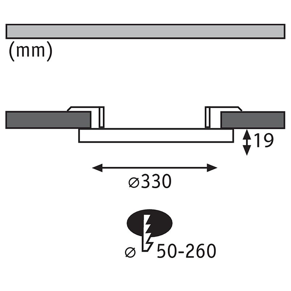 Deckenleuchte 2in1 Cover-It - Kunststoff - Weiß - 1-flammig - Durchmesser: 33 cm