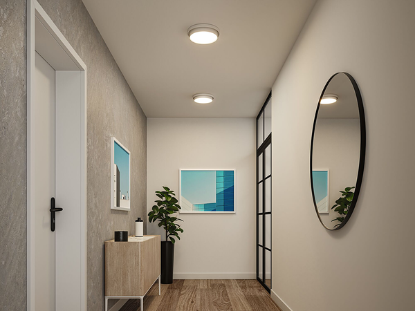 Deckenleuchte Malik - Kunststoff - 1-flammig - Weiß