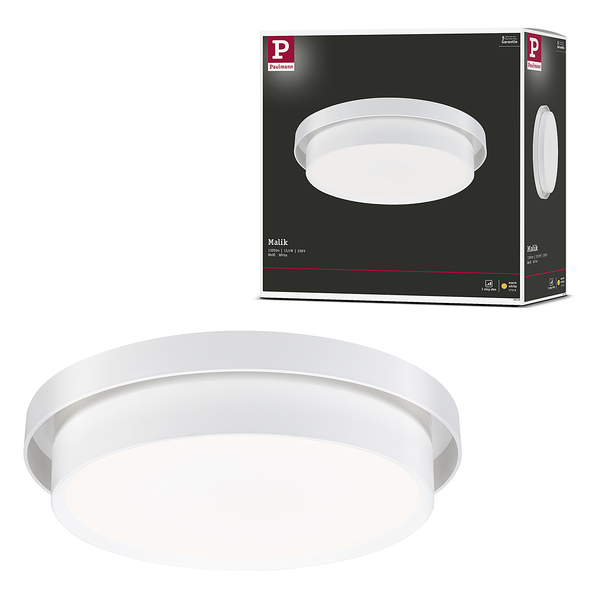 Deckenleuchte Malik - Kunststoff - 1-flammig - Weiß