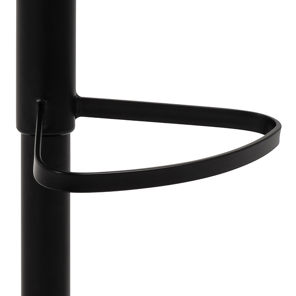 Barstuhl Carreras - Bouclé / Stahl - Grau / Schwarz