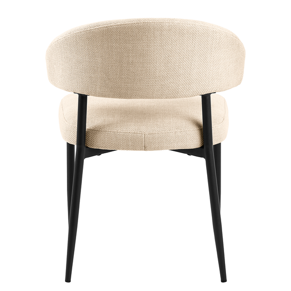 Polsterstuhl Asbo 2er-Set - Strukturstoff Badia: Beige