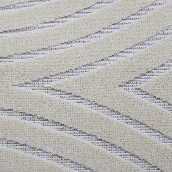 Läufer Faron - Baumwollstoff - Creme