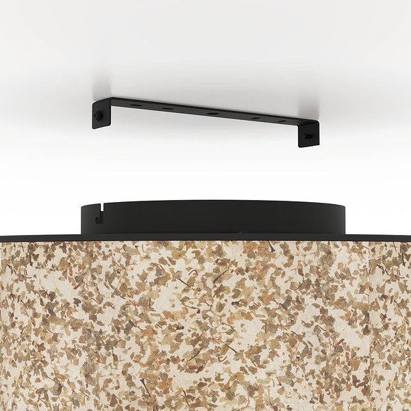 Deckenleuchte Butterburn - Mischgewebe / Stahl - 1-flammig