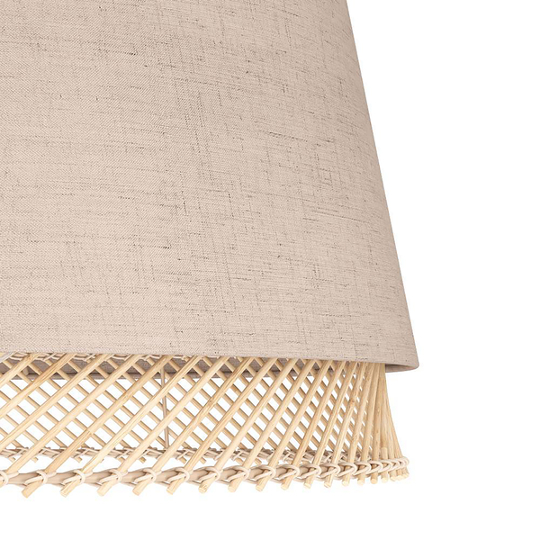 Deckenleuchte Tabley - Mischgewebe / Stahl - 1-flammig