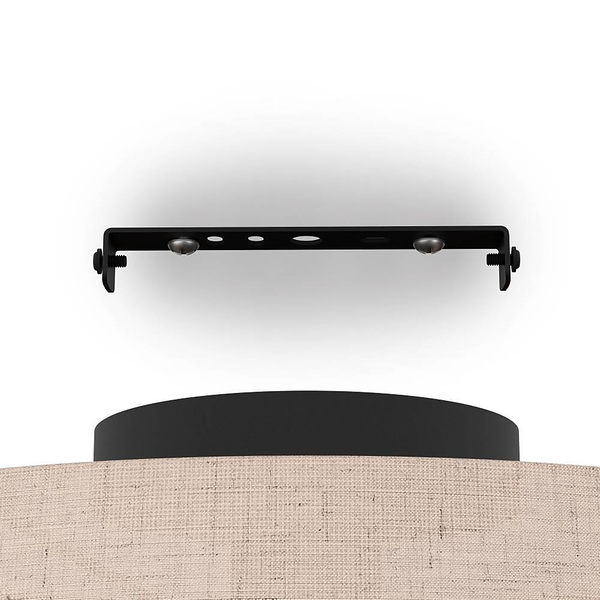 Deckenleuchte Tabley - Mischgewebe / Stahl - 1-flammig