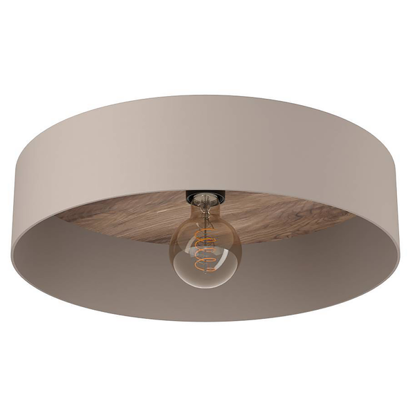 Deckenleuchte Duaia - Stahl - 1-flammig - Taupe