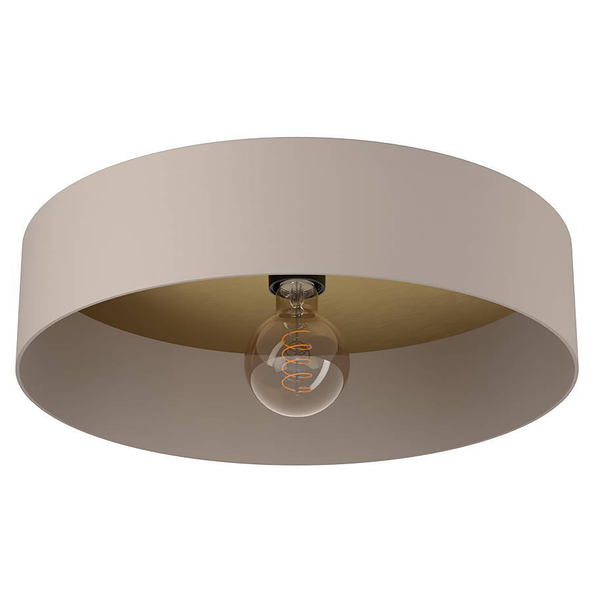 Deckenleuchte Duaia - Stahl - 1-flammig - Taupe