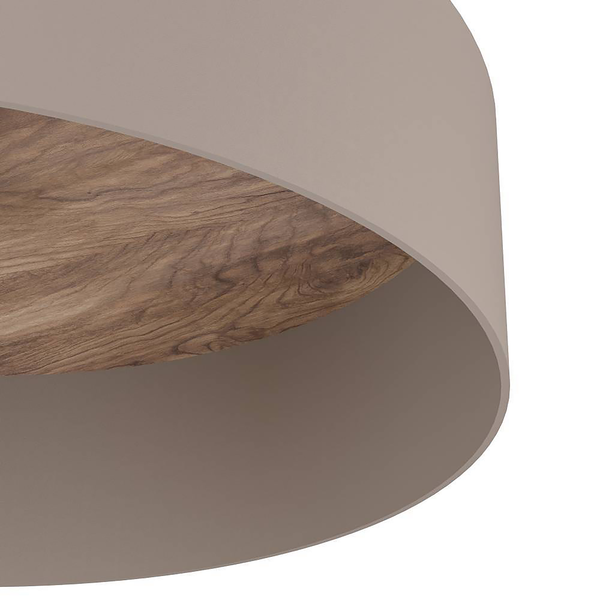 Deckenleuchte Duaia - Stahl - 1-flammig - Taupe