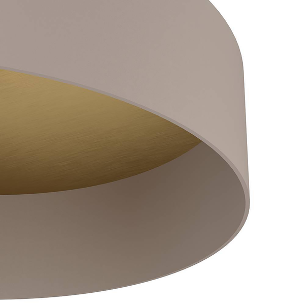 Deckenleuchte Duaia - Stahl - 1-flammig - Taupe