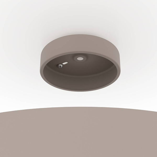 Deckenleuchte Duaia - Stahl - 1-flammig - Taupe