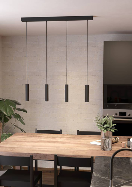 LED-Pendelleuchte Almudaina - Aluminium - 4-flammig
