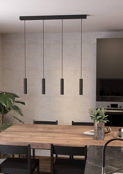 LED-Pendelleuchte Almudaina - Aluminium - 4-flammig