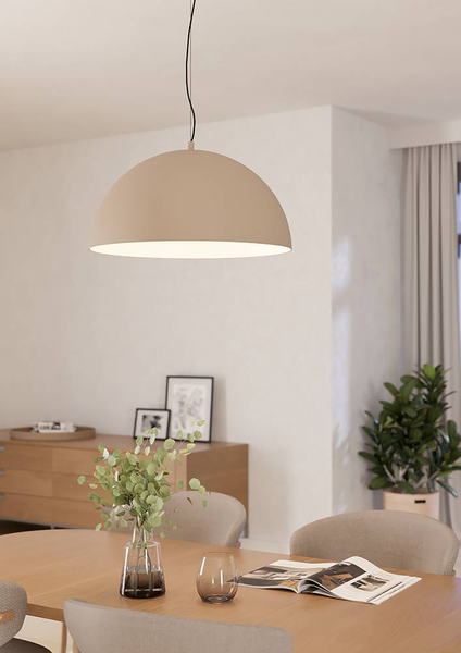 Pendelleuchte Gaetano - Stahl - 1-flammig - Beige