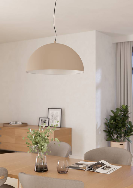 Pendelleuchte Gaetano - Stahl - 1-flammig - Beige