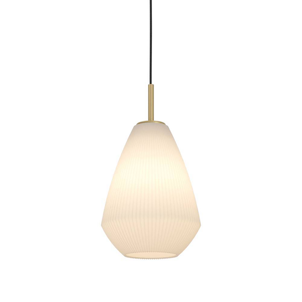 Pendelleuchte Caprarola - Satiniertes glas / Stahl - 3-flammig - Flammenanzahl: 3