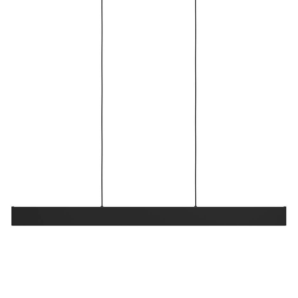 LED-Pendelleuchte Andreas-Z - Polycarbonat / Stahl - 2-flammig - Schwarz