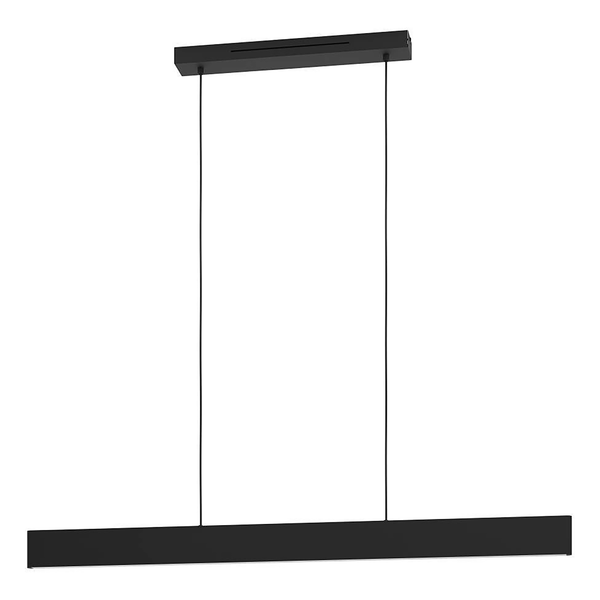 LED-Pendelleuchte Andreas-Z - Polycarbonat / Stahl - 2-flammig - Schwarz