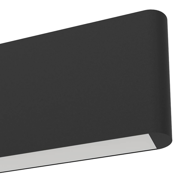 LED-Pendelleuchte Andreas-Z - Polycarbonat / Stahl - 2-flammig - Schwarz
