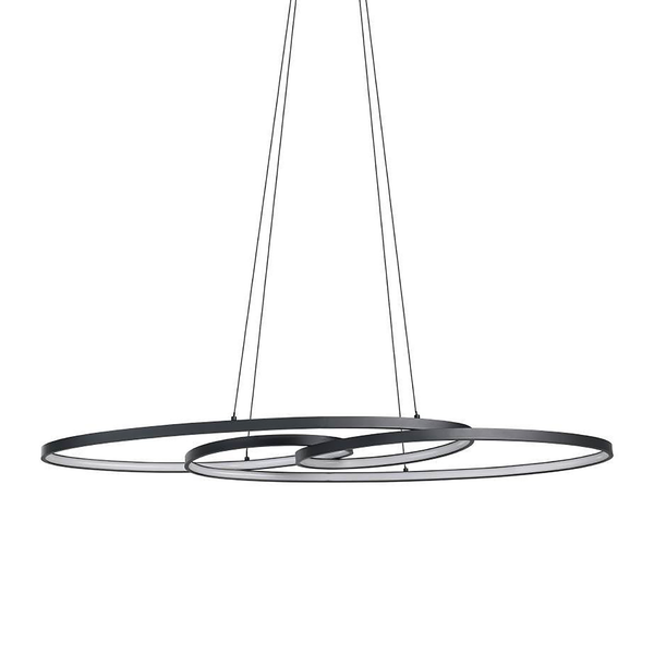 LED-Pendelleuchte Gianella - Polycarbonat / Aluminium - 1-flammig