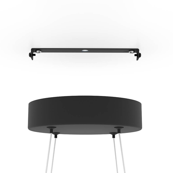 LED-Pendelleuchte Gianella - Polycarbonat / Aluminium - 1-flammig