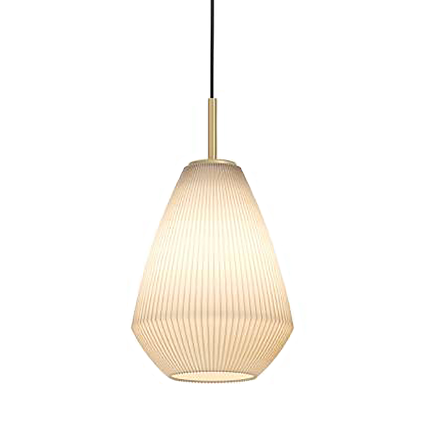 Pendelleuchte Caprarola - Satiniertes glas / Stahl - 1-flammig - Flammenanzahl: 1