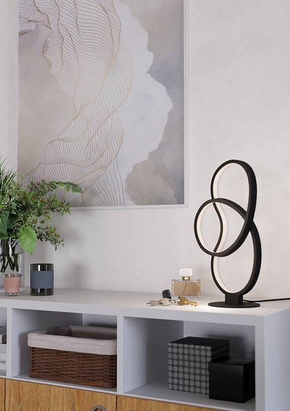 LED-Tischleuchte Gianella - Polycarbonat / Aluminium - 1-flammig