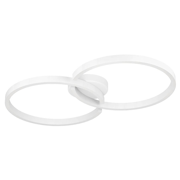 LED-Deckenleuchte Amandolo Typ B - Polycarbonat / Aluminium - 1-flammig - Weiß