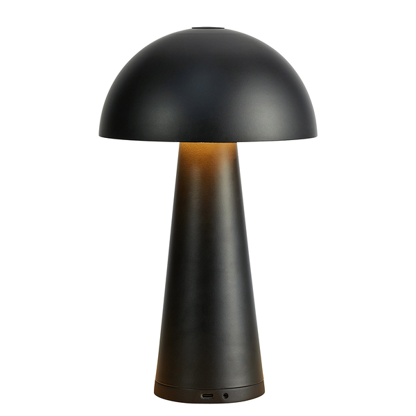 Tischleuchte Fungi - Gusseisen - 1-flammig - Schwarz