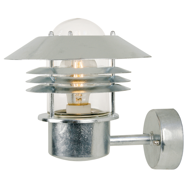 Wandleuchte Vejers Up - Aluminium - 1-flammig - Silber