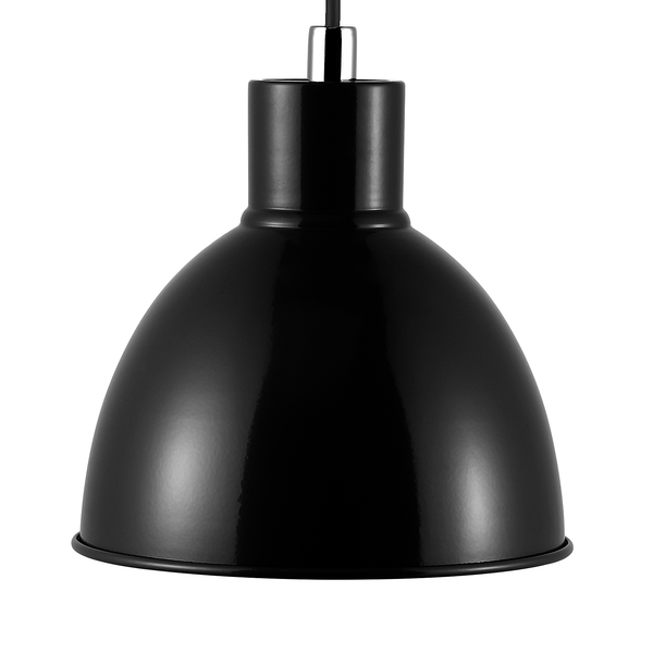 Pendelleuchte Pop - Aluminium - 1-flammig - Schwarz