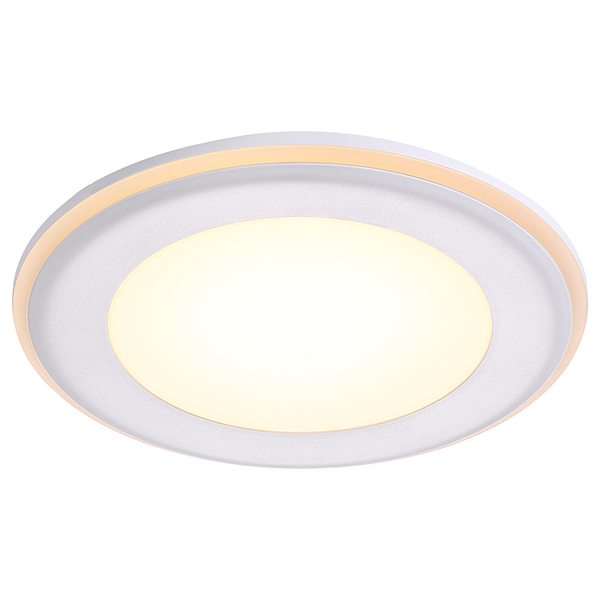 Einbauleuchte Elkton - Kunststoff - Weiß - 1-flammig - Breite: 15 cm