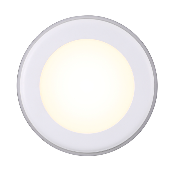 Einbauleuchte Elkton - Kunststoff - Weiß - 1-flammig - Breite: 15 cm