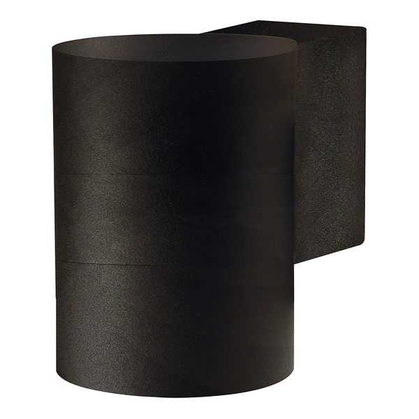 Wandleuchte Tin Maxi Double - Aluminium - 1-flammig - Schwarz