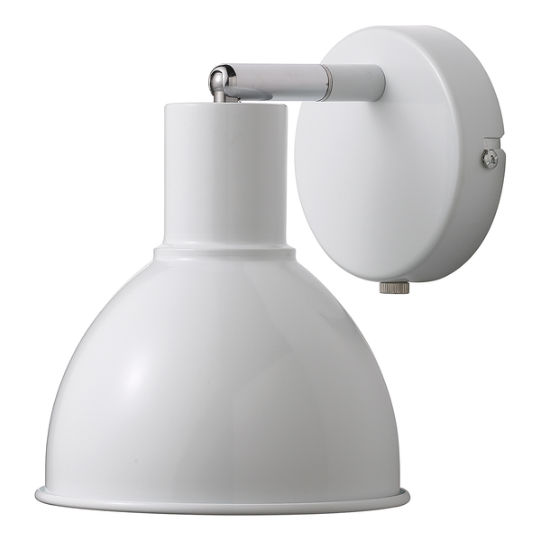 Wandleuchte Pop - Aluminium - 1-flammig - Weiß