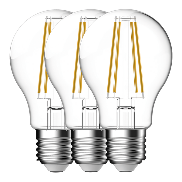 Leuchtmittel Smart E27 650lm 3er-Set - Klarglas - Transparent