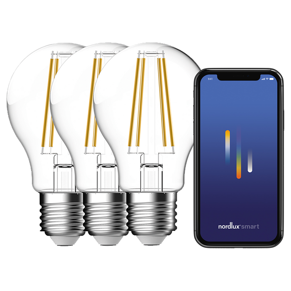 Leuchtmittel Smart E27 650lm 3er-Set - Klarglas - Transparent