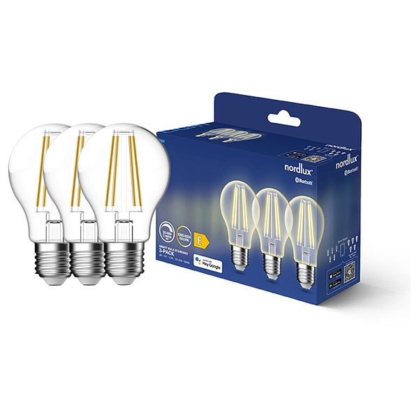 Leuchtmittel Smart E27 650lm 3er-Set - Klarglas - Transparent