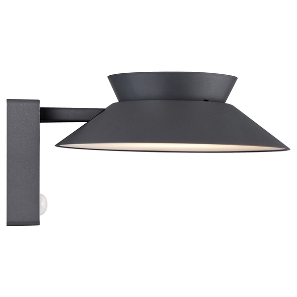 Solar-Wandleuchte Justina - Aluminium - 1-flammig - Grau
