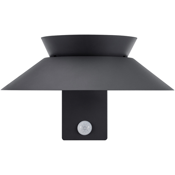 Solar-Wandleuchte Justina - Aluminium - 1-flammig - Grau