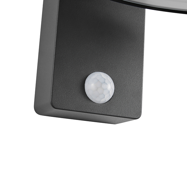 Solar-Wandleuchte Justina - Aluminium - 1-flammig - Grau