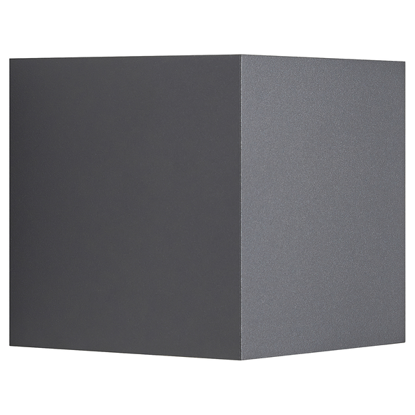 Wandleuchte Milda Kubi - Aluminium - 1-flammig - Grau
