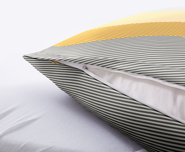 Mako-Satin Bettwäsche Lykke - Baumwolle - Goldgelb - 135 x 200 cm