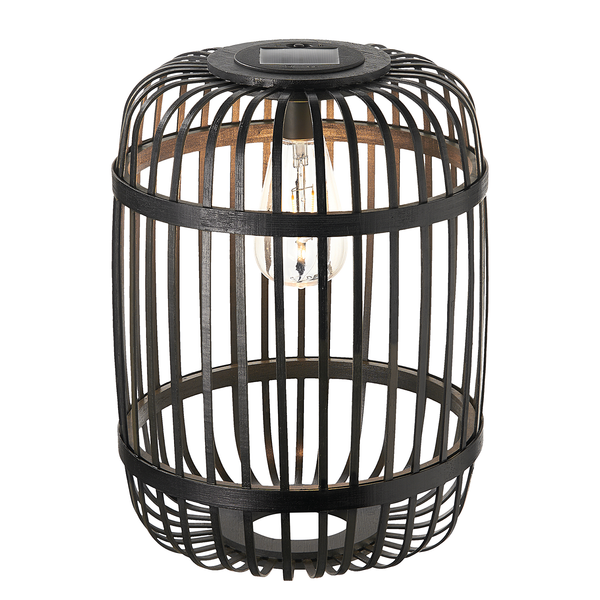 Solar-Laterne Sunshine Ray - Bambus - Schwarz - 1-flammig