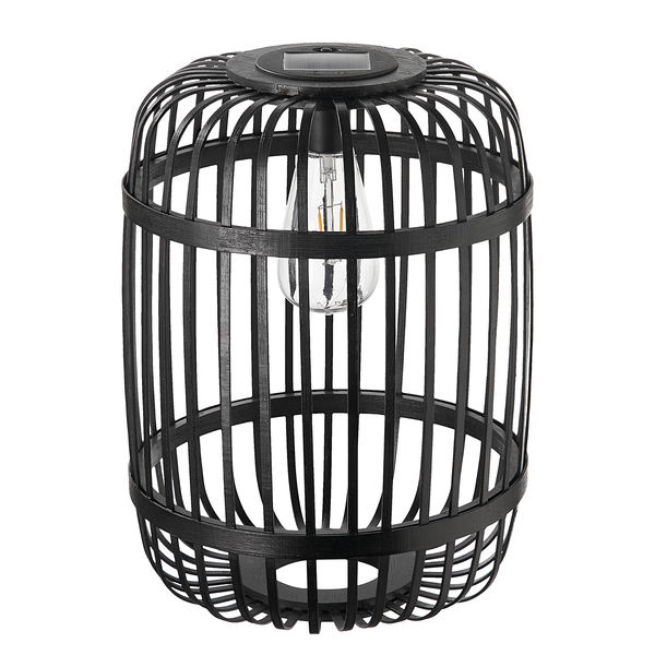 Solar-Laterne Sunshine Ray - Bambus - Schwarz - 1-flammig