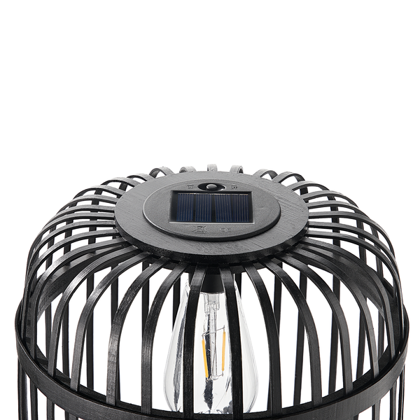 Solar-Laterne Sunshine Ray - Bambus - Schwarz - 1-flammig
