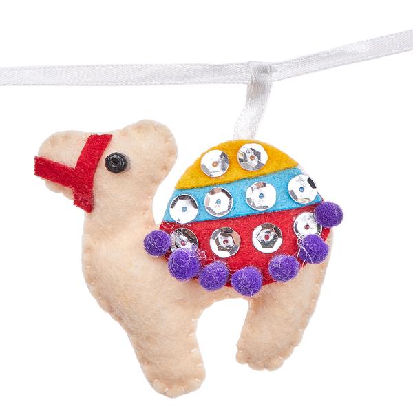Girlande X-MAS Krippe - Polyester - Bunt