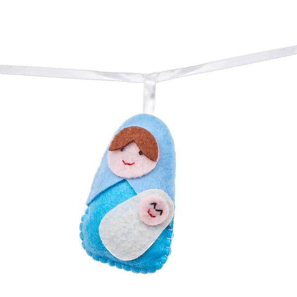 Girlande X-MAS Krippe - Polyester - Bunt